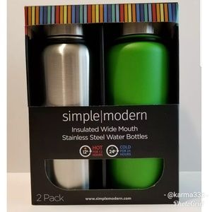 Simple Modern
Stainless Steel Bottles
32 oz
2 Pk